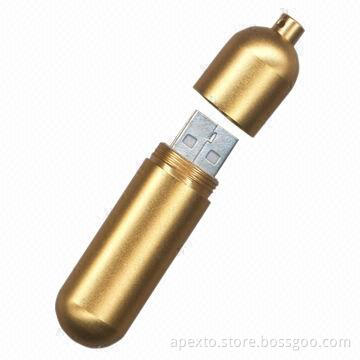 Metal USB Flash Drive with High-speed USB 2.0 Interface, Supports Plug-and-play Function